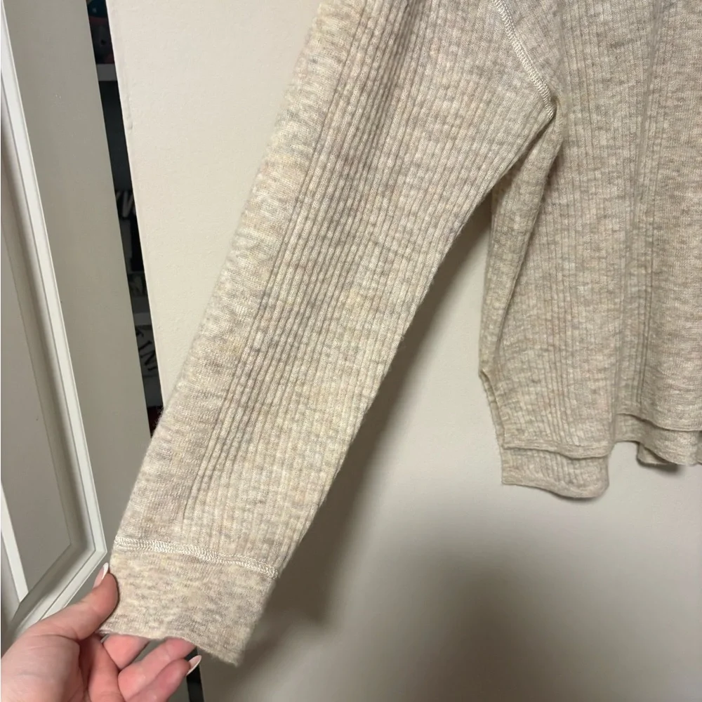 Madewell Ribbed Lightweight Alpaca-Blend Crewneck Sweater XL - Picture 3 of 7